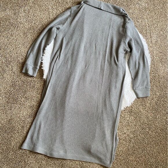 Three Bird Nest Waffle Knit Cardigan Open Front Women’s Size XL Pockets - Picture 2 of 8